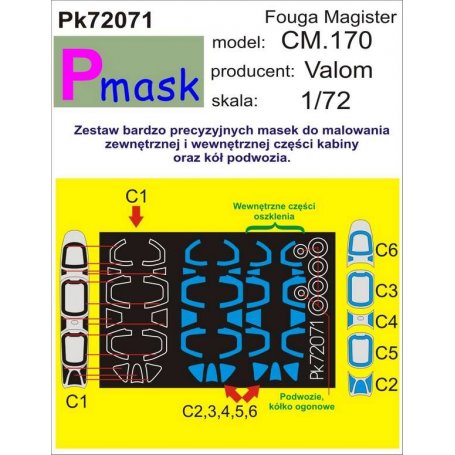PMASK Pk72071 Fouga CM.170 Magister - Valom