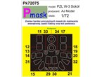 Pmask 1:72 Masks for PZL W-3 Sokol / Ajmodel 