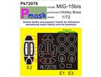 Pmask 1:72 Masks for MiG-15 / Hobby Boss 