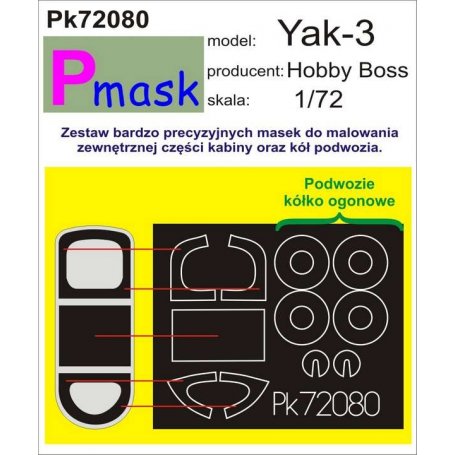 PMASK Pk72080 Yak-3 - Hobby Boss