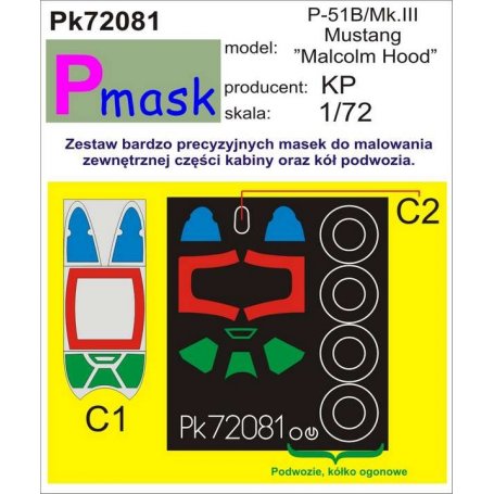 PMASK Pk72081 P-51B/III "Malcolm hood" - KP
