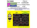 Pmask 1:72 Maski do Vought F4U-4 Corsair dla Hobby Boss