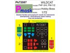 Pmask 1:72 Maski do F4F-3 / F4F-4 Wildcat / FM-1 / FM-2 dla Hobby Boss