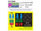 Pmask 1:72 Masks for Curtiss P-40E / AzModel 