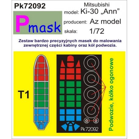 Pmask Pk72092 Mitsubishi Ki-30 Ann - Azmodel