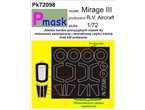Pmask 1:72 Masks for Mirage III / R.V.Aircraft 