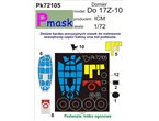 Pmask 1:72 Masks for Dornier Do-17 Z-10 / ICM 