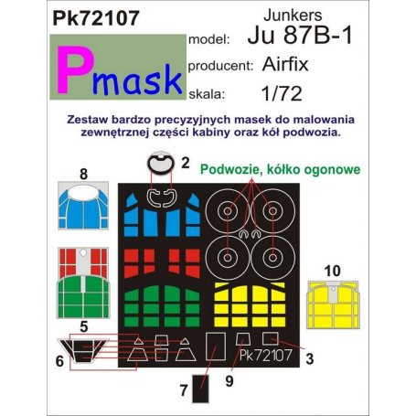 Pmask Pk72107 Junkers Ju-87B-1 - Airfix