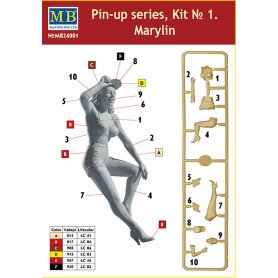 MB 1:24 Marylin Pin-up series