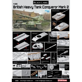 DRAGON BLACK LABEL 3555 Brit. Heavy Tank Conqueror