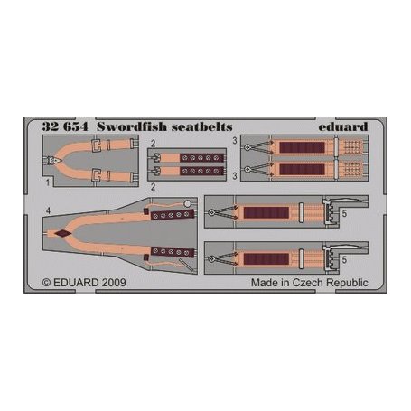 Eduard Swordfish seatbelts TRUMPETER