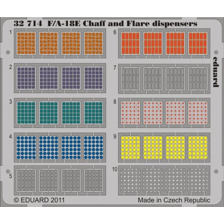 Eduard F/A-18 Chaff and Flare dispensers TRUMPETER