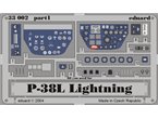 Eduard 1:32 Dashboard for P-38L / Trumpeter 