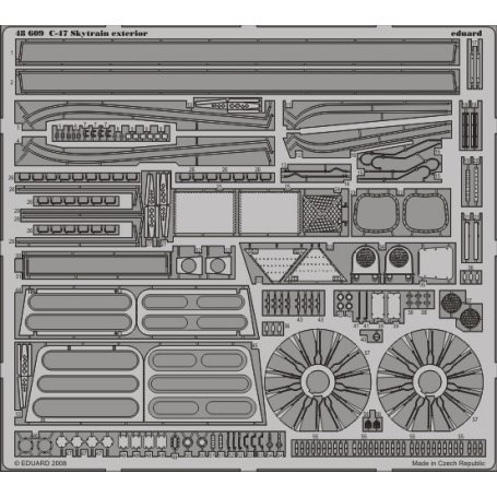 Eduard C-47 exterior TRUMPETER
