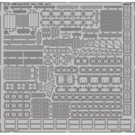 Eduard 1:200 HMS Hood pt. 5 deck TRUMPETER