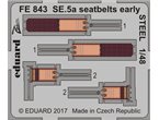 Eduard 1:48 Seatbelts SE.5a early version / Eduard / STEEL 