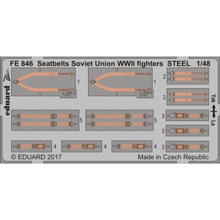 Eduard Seatbelts Soviet Union WW2 fighters STEEL