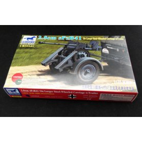 Bronco 1:35 CB35141 2.8cm sPzB41 on larger steel-wheeled carriage w/trailer