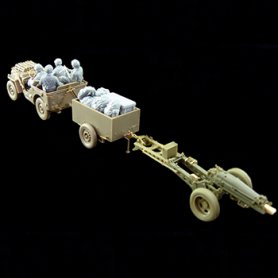 Bronco 1:35 CB35163 British Airborne 75mm Pack Howitzer & 1/4 Ton Truck w/Trailer