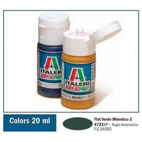 Italeri 4723 Akryl Verde Mimetico 2 | farba akrylowa |