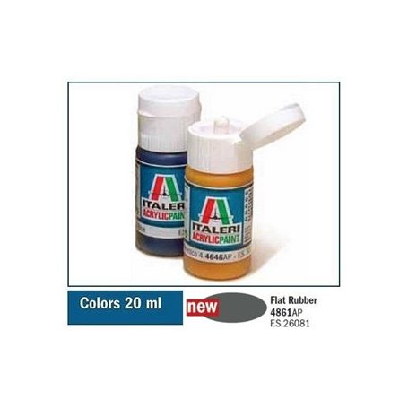 Italeri 4861 Akryl - Flat Rubber | farba akrylowa |