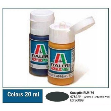 Italeri 4784 Akryl Graugrun Rlm 74 | farba akrylowa |