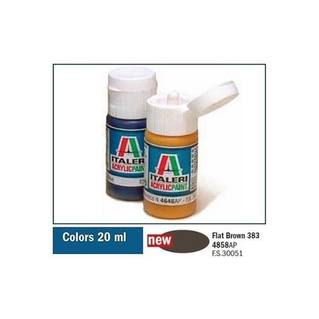 Italeri 4858 Akryl - Flat Brown 383 | farba akrylowa |