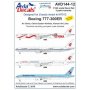 Avia Decals 144-12 B777-300ER