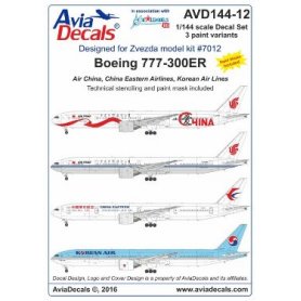 Avia Decals 144-12 B777-300ER