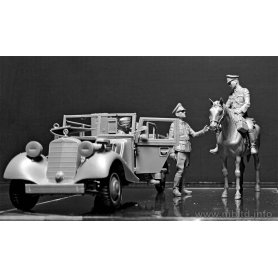 MB 1:35 35151 "URGENT DISPATCH!" GERMAN MILITARY RADIO CAR SD.KFZ.2 TYPE 170VK WITH CREW, WW II ERA