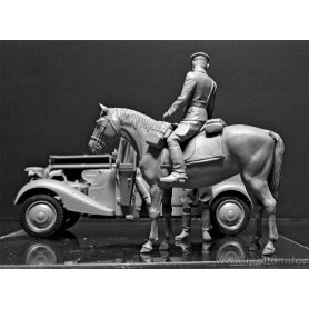 MB 1:35 35151 "URGENT DISPATCH!" GERMAN MILITARY RADIO CAR SD.KFZ.2 TYPE 170VK WITH CREW, WW II ERA