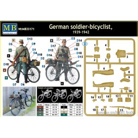 MB 1:35 35171 GERMAN SOLDIER-BICYCLIST, 1939-1942