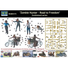 MB 1:35 Zombie Hunter Road to Freedom Zombieland series