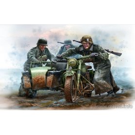 MB 1:35 35178 German motorcyclists, WWII II era