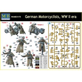 MB 1:35 35178 German motorcyclists, WWII II era