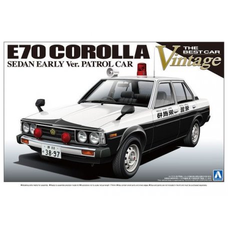 Aoshima 01084 E70 Corolla Sedan Patrol Car