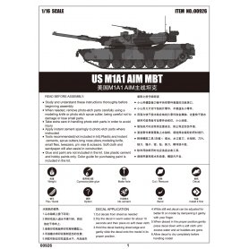 Trumpeter 00926 US M1A1 AIM MBT