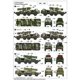 Trumpeter 1:35 Wyrzutnia rakiet 9P140 TEL 9K57 Uragan