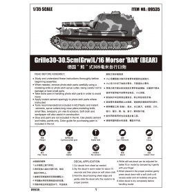 Trumpeter 1:35 Grille 30-30,5cm GRW L/16 Morser 