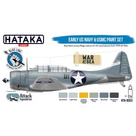 Hataka BS053 BLUE-LINE Zestaw farb EARLY US NAVY AND USMC