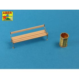 ABER 1:35 Ławka typu C z koszem
