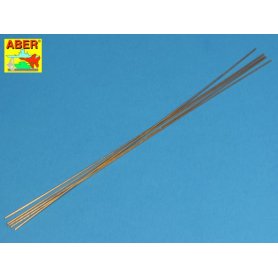 ABER Pręty mosiężne 1,0mm x 250mm 5 szt.