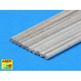 ABER Pręty drewniane 2,0mm x 250mm 10 szt.