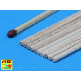 ABER Pręty drewniane 2,0mm x 250mm 10 szt.