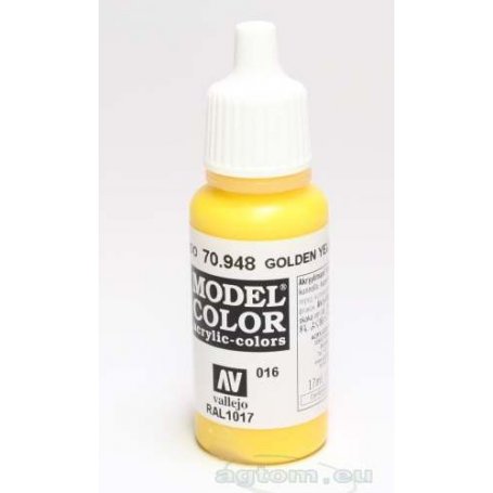 Transparent Yellow Vallejo Model Color Acrylic Paint 70937 / 184