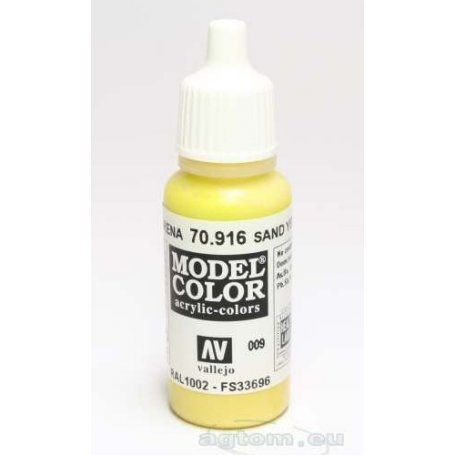 VALLEJO Model Color 9. Sand Yellow 70916