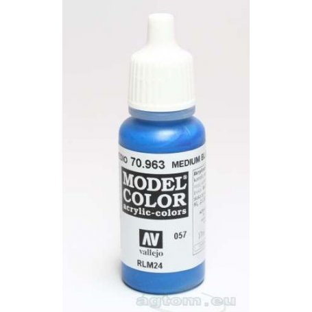 70963 Vallejo Model Color Paint: 17ml Medium Blue (M057) , Vallejo Paints ,  Vallejo – Valiant Enterprises Ltd