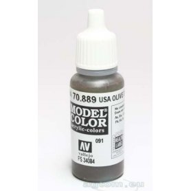 Vallejo Model Color 091. Olive Brown 70889 / FS 34084 (130)