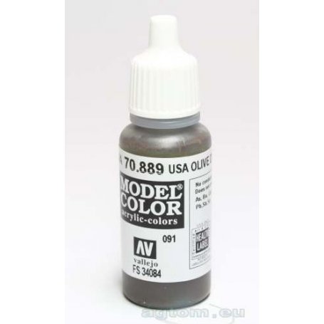 VALLEJO Model Color 91. USA Olive Drab 70889