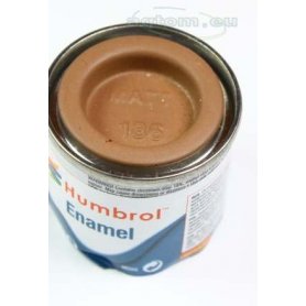 Humbrol ENAMEL 186 Enamel paint BROWN - MATT - 14ml 